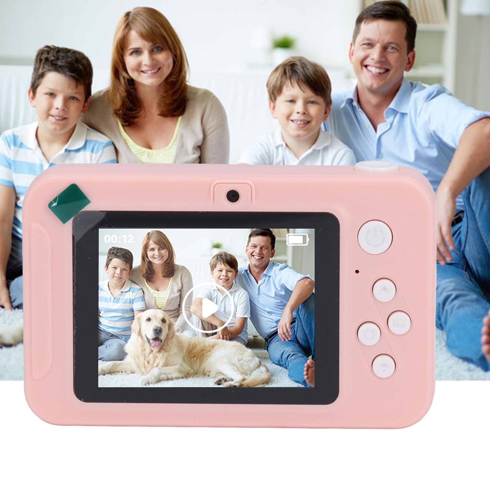 4K HD Digital Camera with 8X Zoom Autofocus - Compact Point and Shoot Camera for Kids, Teens & Beginners - Perfect for Travel, Birthday Gifts & Photography Learning (Pink)
