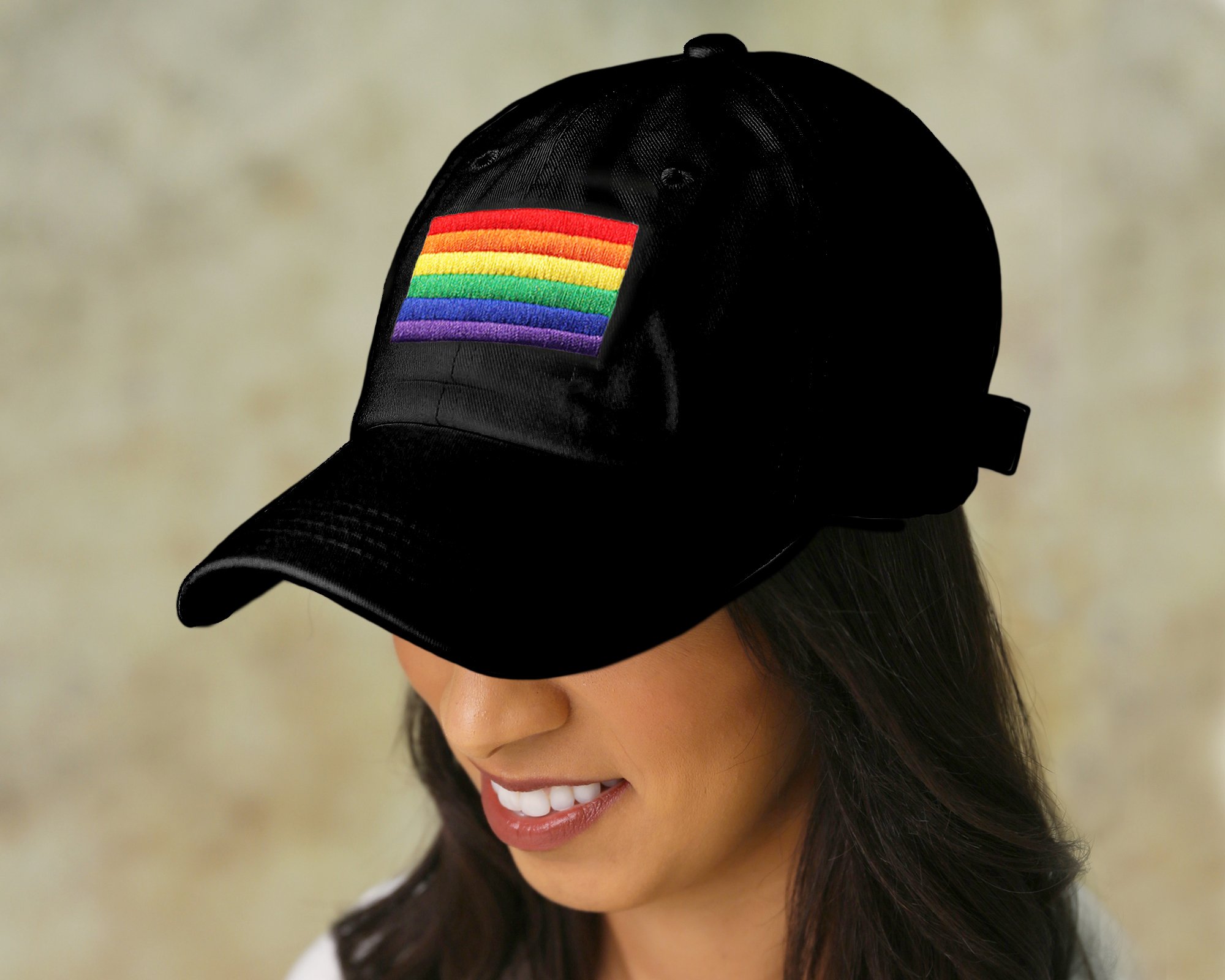 LGBT Pride Rainbow Embroidered Baseball Cap - Adjustable Velcro Back Hat for Men & Women - Perfect for Pride Parades, Festivals & LGBTQ+ Events