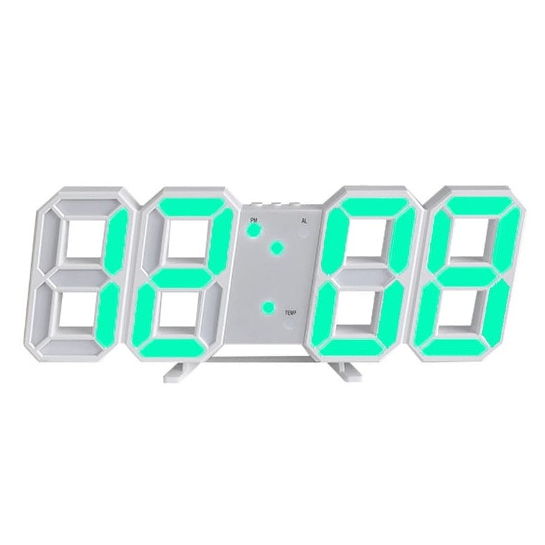 3D LED Digital Wall Clock - Modern Stylish Design for Home, Office & Bedroom | Easy-to-Read Display with Alarm & Temperature Function