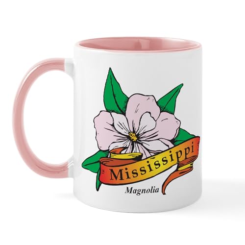 White/Pink Inside - Mississippi Mug