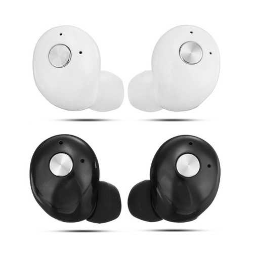 Wireless Bluetooth 4.2 TWS Earbuds with Stereo Bass & Built-in Mic - Perfect for Gym, Running & Commuting