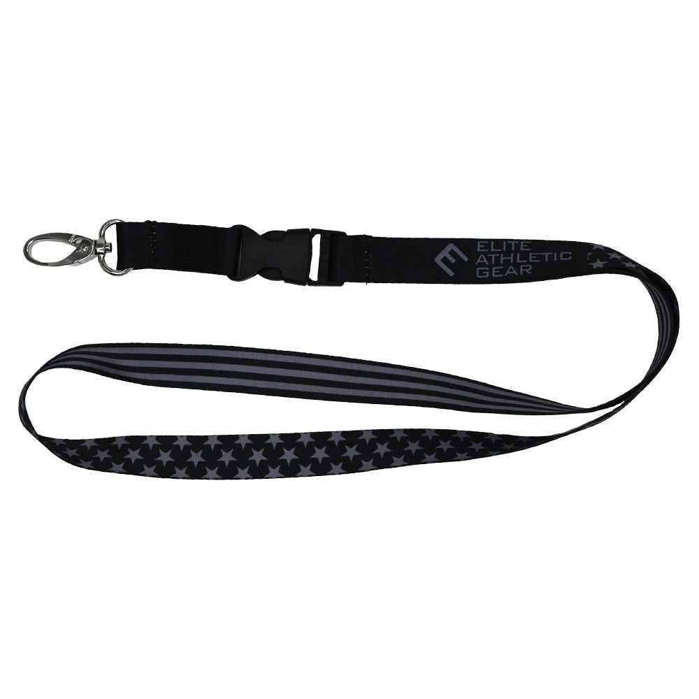 Premium Tactical USA Flag Lanyard - Heavy Duty Nylon Neck Strap for ID Badges, Keys & Security Cards - Perfect for Military, Police, Outdoor Enthusiasts & Patriotic Events