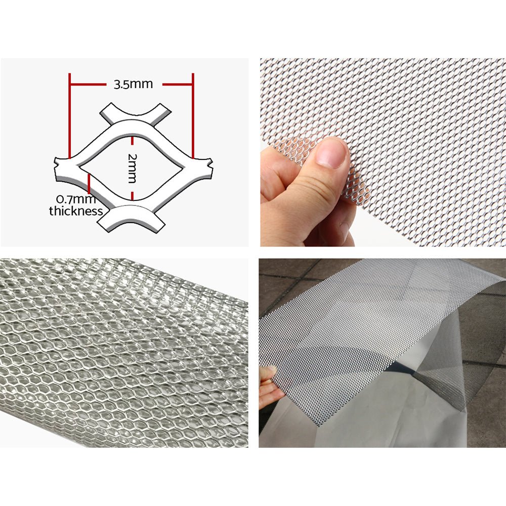 Premium Aluminum Gutter Guard Mesh - 60M Roll (100x20cm) Silver Color | Heavy-Duty Leaf Protection for Roof Gutters, Downspouts & Home Drainage Systems