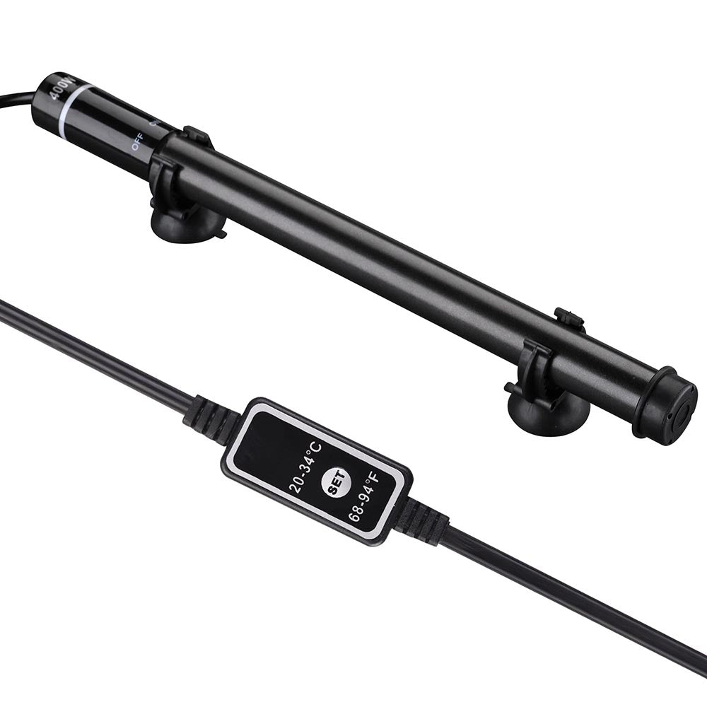 AquaBasik Titanium Aquarium Heater 400W - Submersible Fish Tank Heater for Saltwater & Freshwater Tanks | Perfect for Tropical Fish, Reef Tanks & Aquatic Pets
