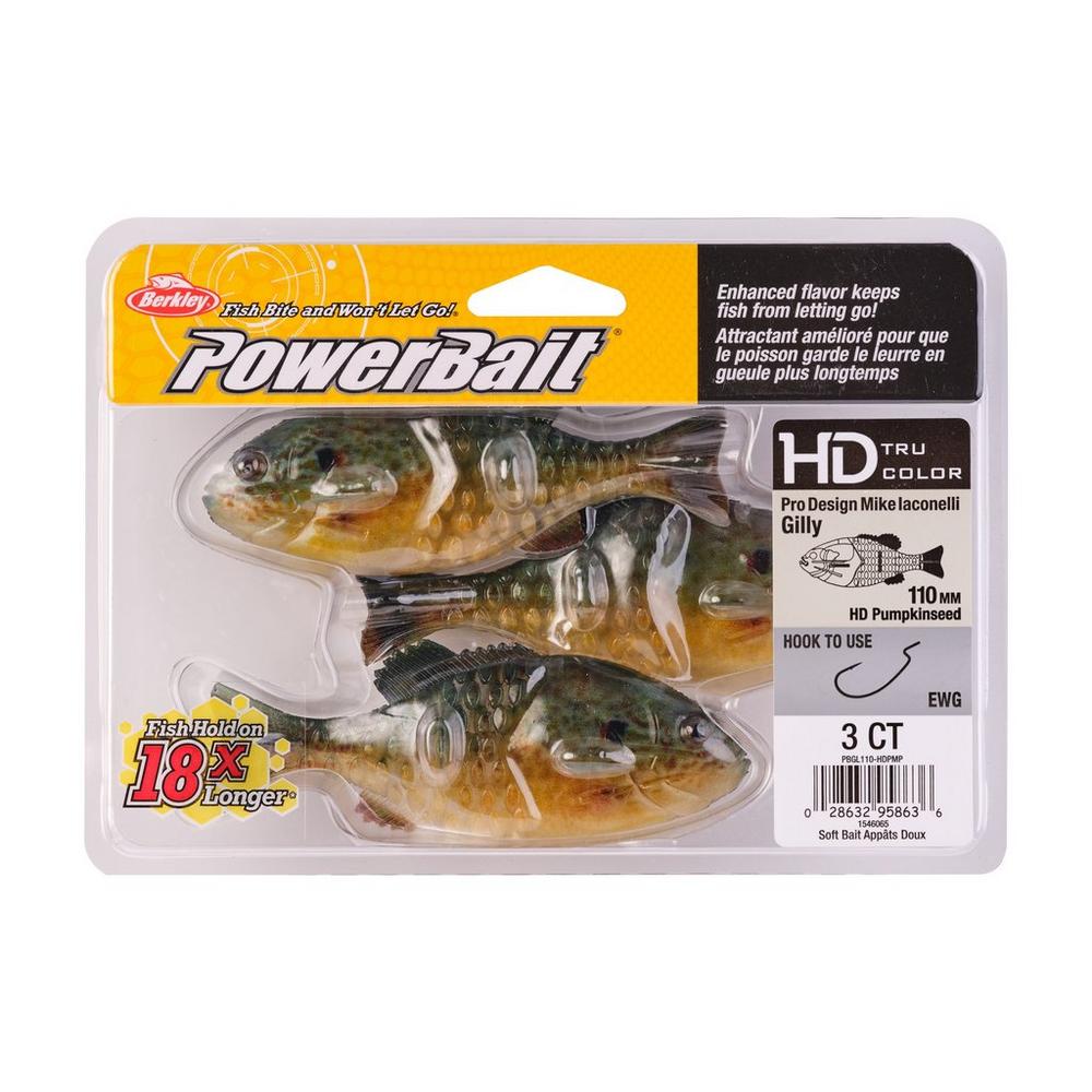 Berkley PowerBait Gilly Swimbait Fishing Lure - Designed by Mike Iaconelli - Perfect for Bass Fishing in Lakes and Rivers