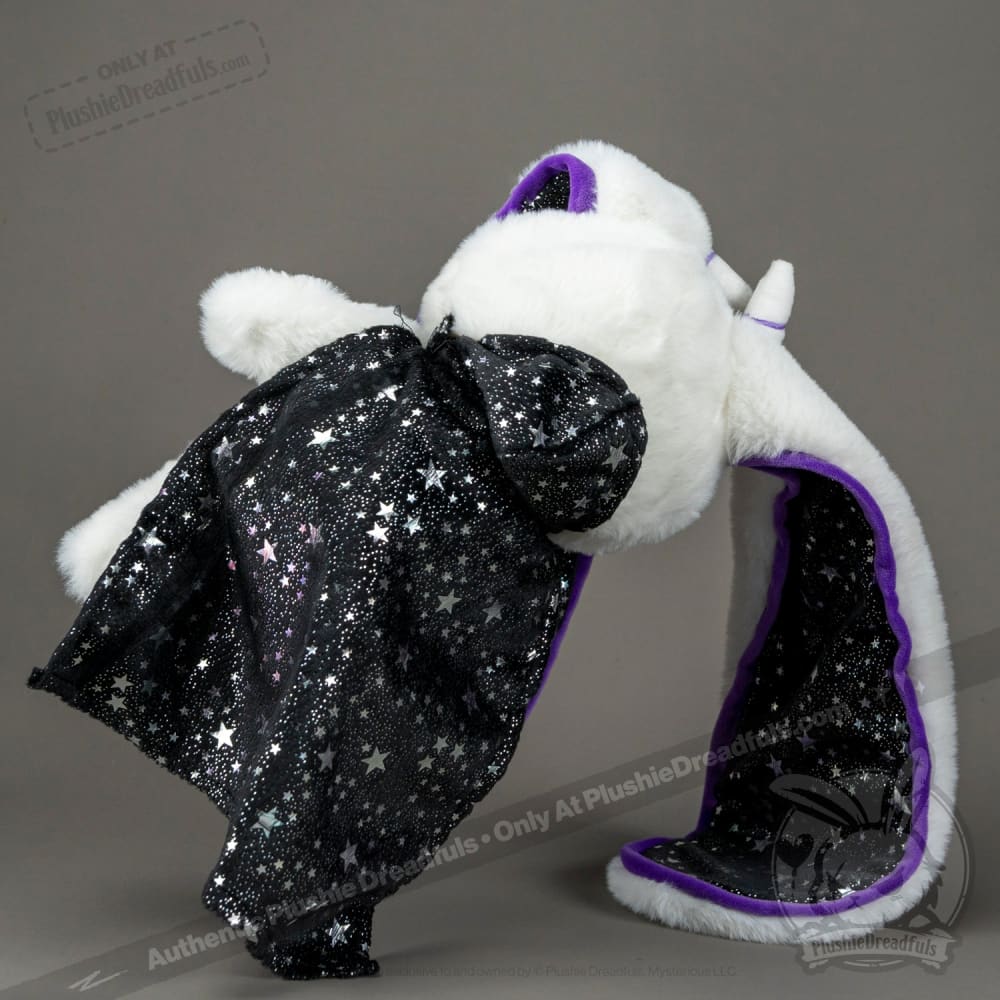 Plushie Dreadfuls White Witch Bunny Stuffed Animal Toy - Soft Cute Plush Bunny for Halloween Decor, Gift Giving & Cuddling
