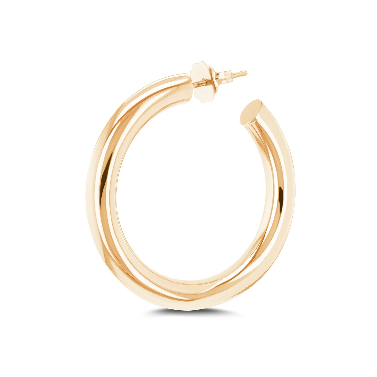 3cm Tube Hoop Earrings for Women - Hypoallergenic Stainless Steel Minimalist Hoops - Perfect for Everyday Wear, Work & Special Occasions