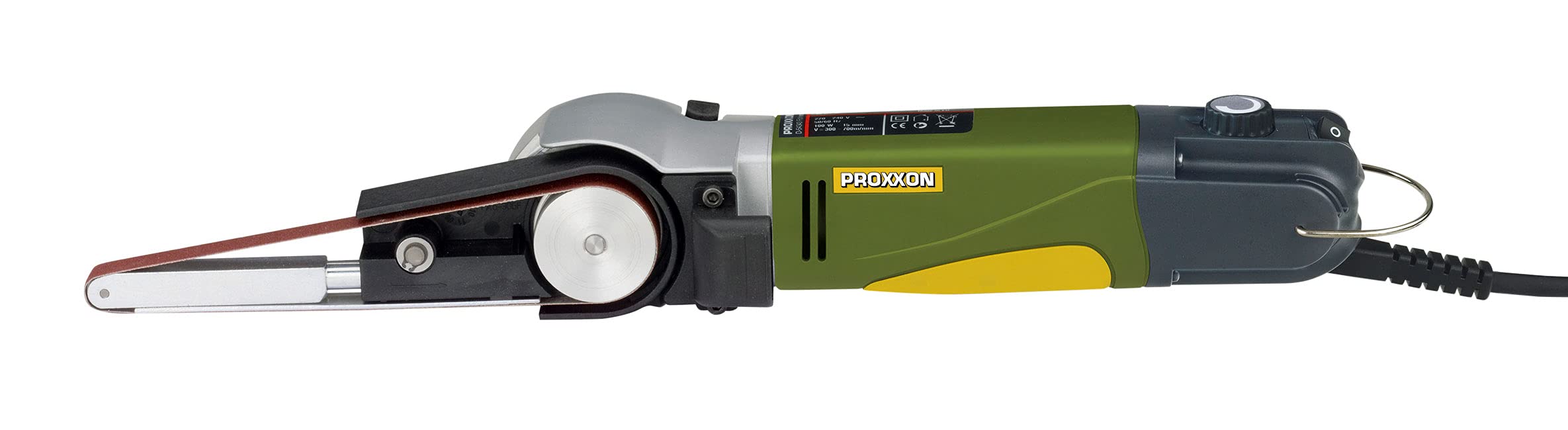 PROXXON Belt Sander BS/E, 38536 - Compact & Powerful Green Belt Sander for Woodworking, Metal Polishing & DIY Projects - Perfect for Home Workshops & Professional Use