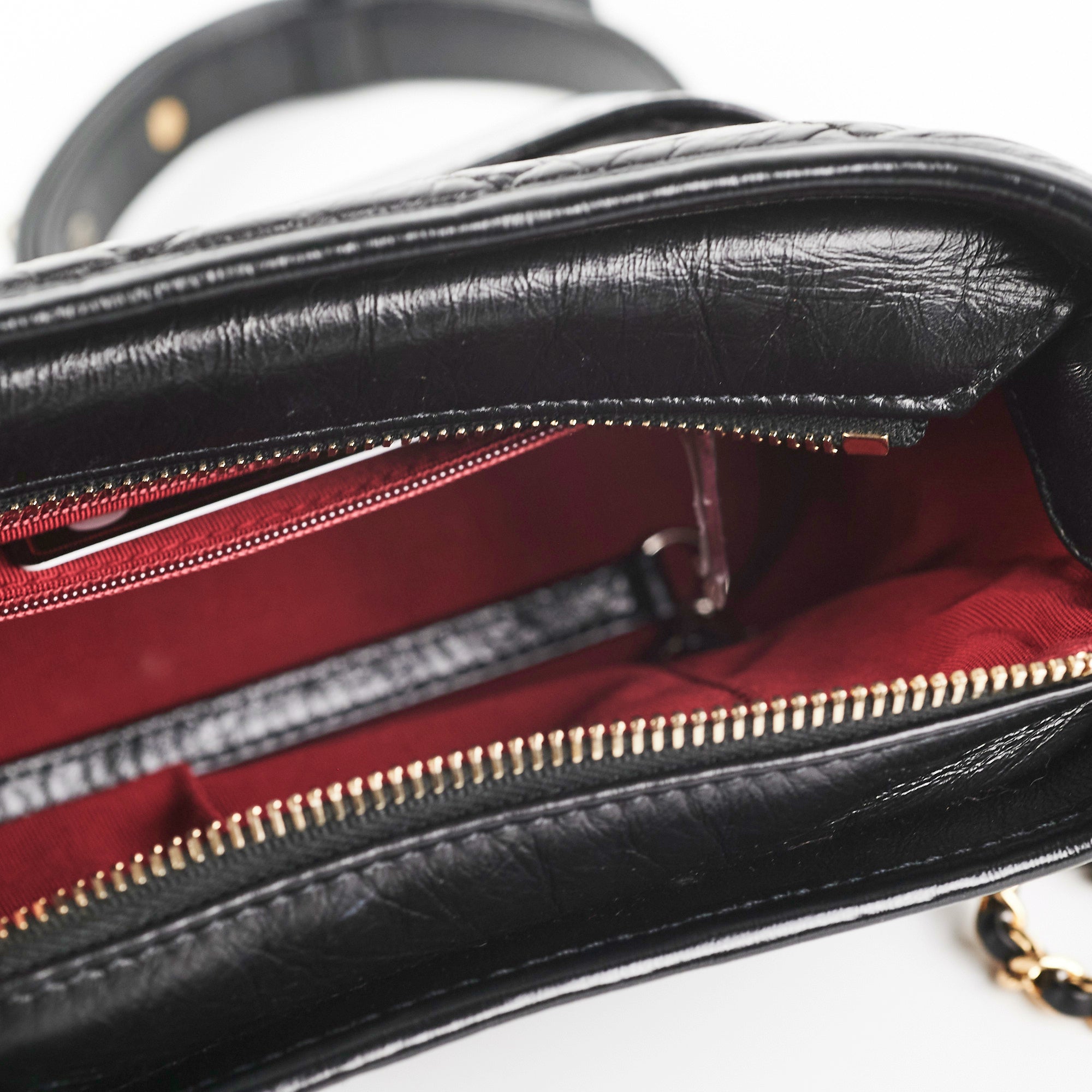 Chanel Small Gabrielle Black Leather Shoulder Bag - Luxury Designer Handbag for Women | Perfect for Evening Parties, Date Nights & Special Occasions
