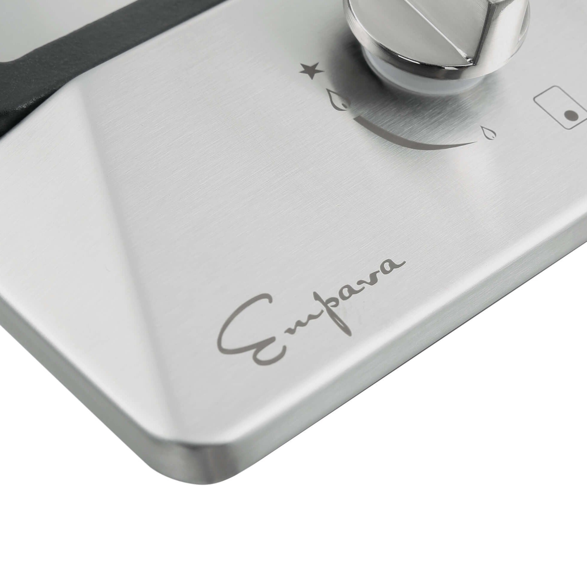 Empava 12 Inch 2 Burner Gas Cooktop Stainless Steel 12GC29 - Perfect for Kitchen Remodeling, RV Cooking & Outdoor BBQ