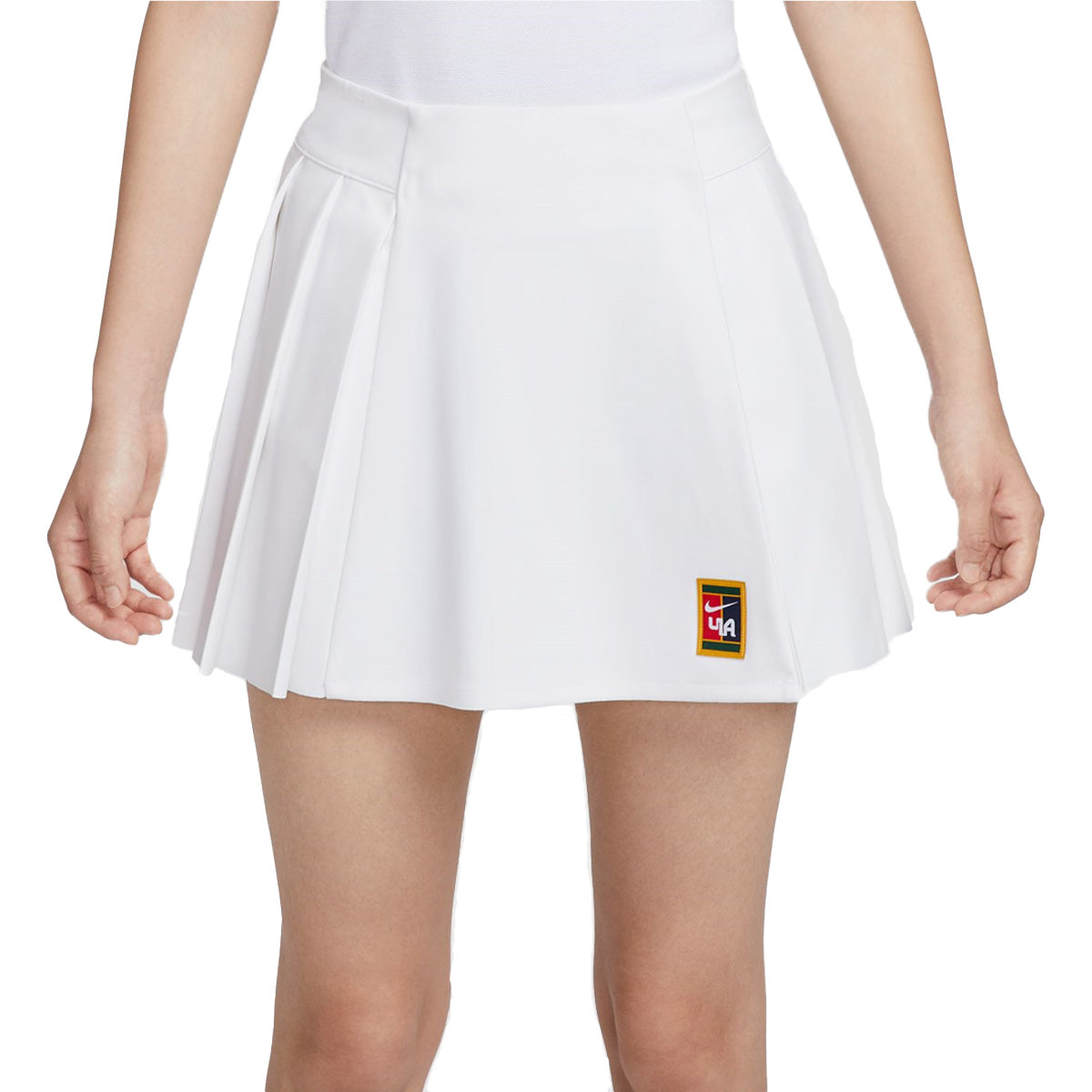 YOON Women's White Skirt - Elegant A-Line Midi Skirt for Casual Wear, Office & Summer Outfits