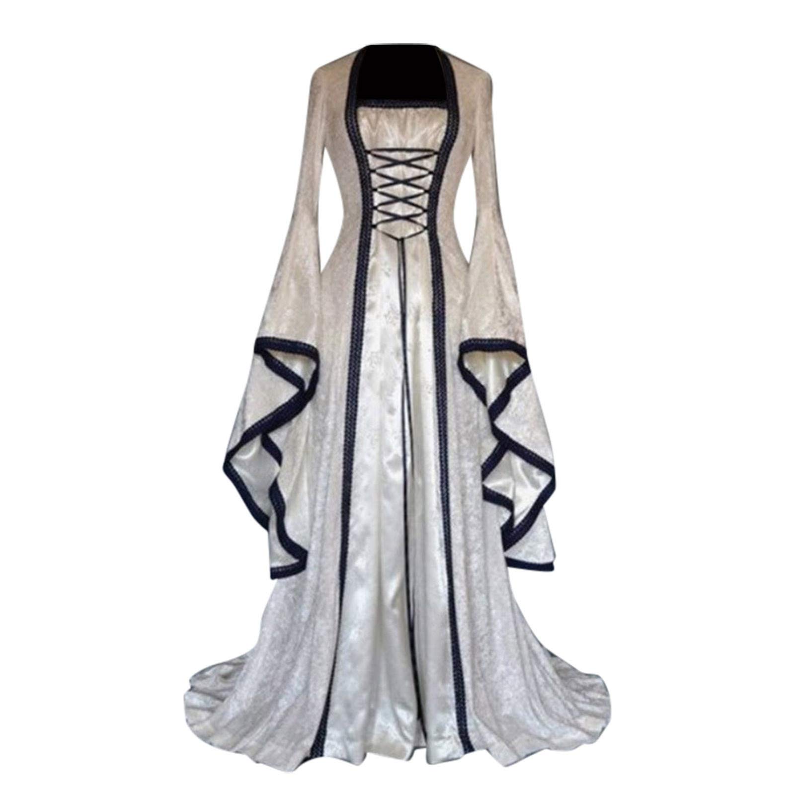 Victorian Ball Gown for Women - Elegant Retro Medieval Renaissance Dress Plus Size Halloween Costume Floor Length Formal Gown | Perfect for Cosplay, Renaissance Fairs, Themed Parties & Special Occasions