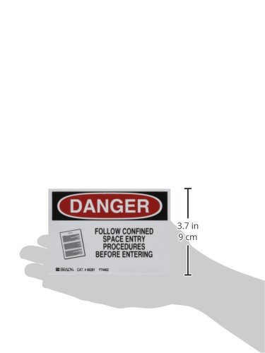 Brady 86281 Durable Equipment Label - 3.5 Inch Height - Industrial Asset Tagging & Safety Identification for Machinery, Tools & Electrical Panels
