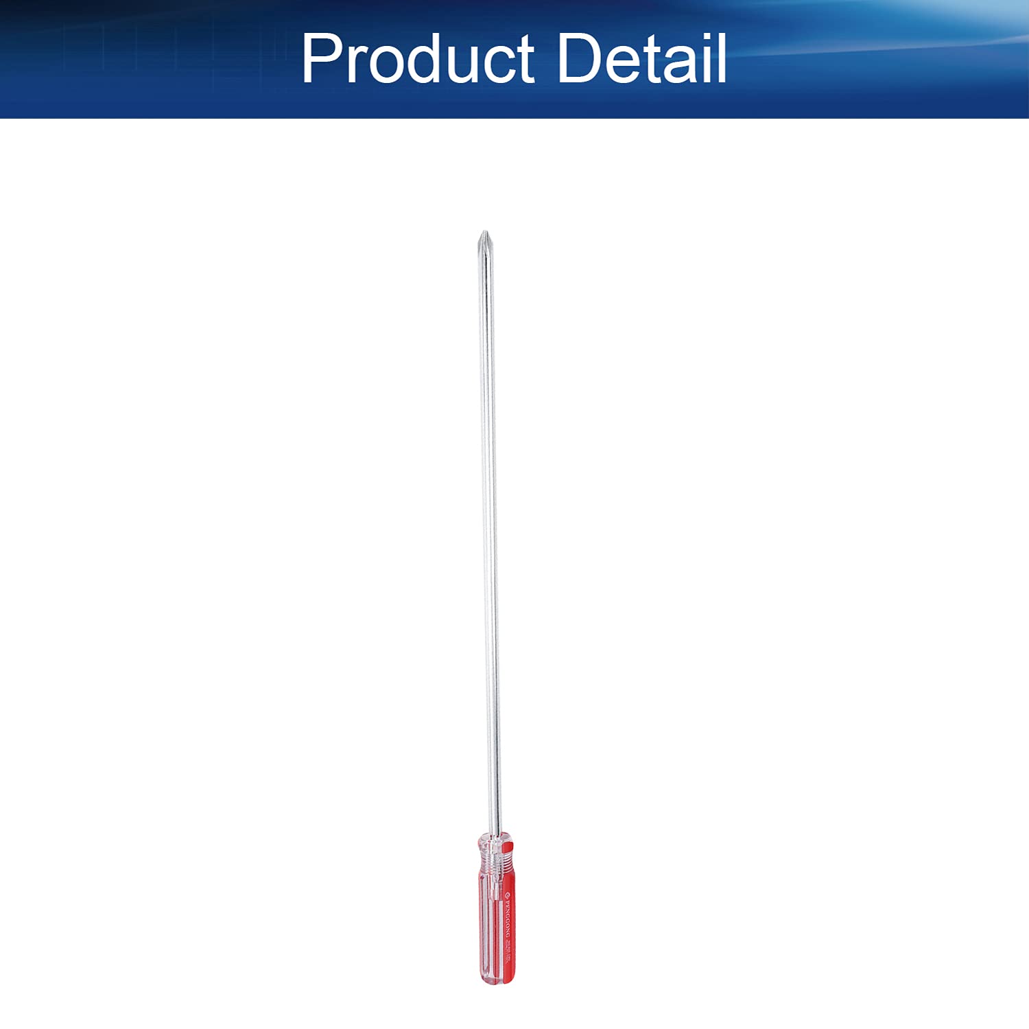 **Auniwaig Phillips Screwdriver - 6mm Magnetic Cross Head Tip, 300mm 45# Steel Shaft with 75mm Plastic Handle - Perfect for Home Repair, DIY Projects & Crafts (1 Piece)**    **Usage Scenarios:** Ideal for assembling furniture, fixing electronics, home improvement tasks, and crafting projects.