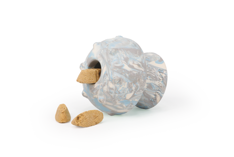 Ruffwear® Toadstool™ Dog Toy - Treat Dispenser & Fetch Toy in Gray Sky | Interactive Play for Training & Outdoor Fun