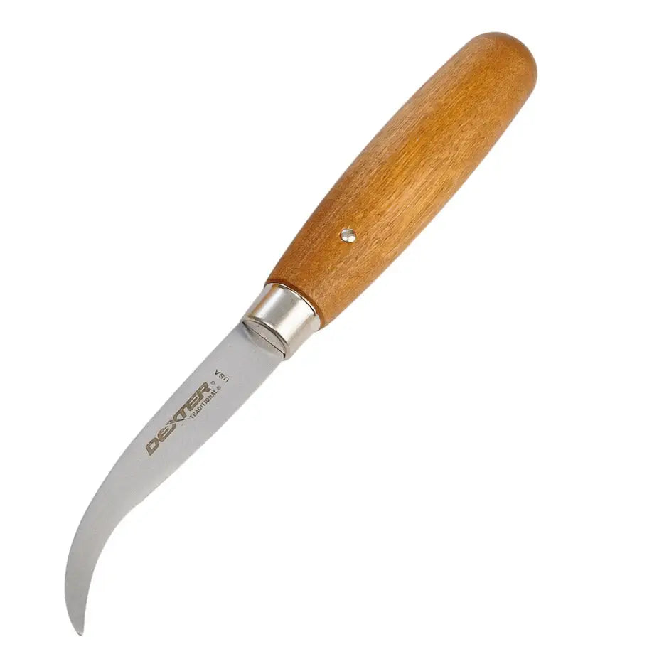 Premium AA 7.5 Inch Curved Skiving Knife 55 306A - Professional Leather Crafting Tool for Shoemaking, Bookbinding & DIY Leather Projects
