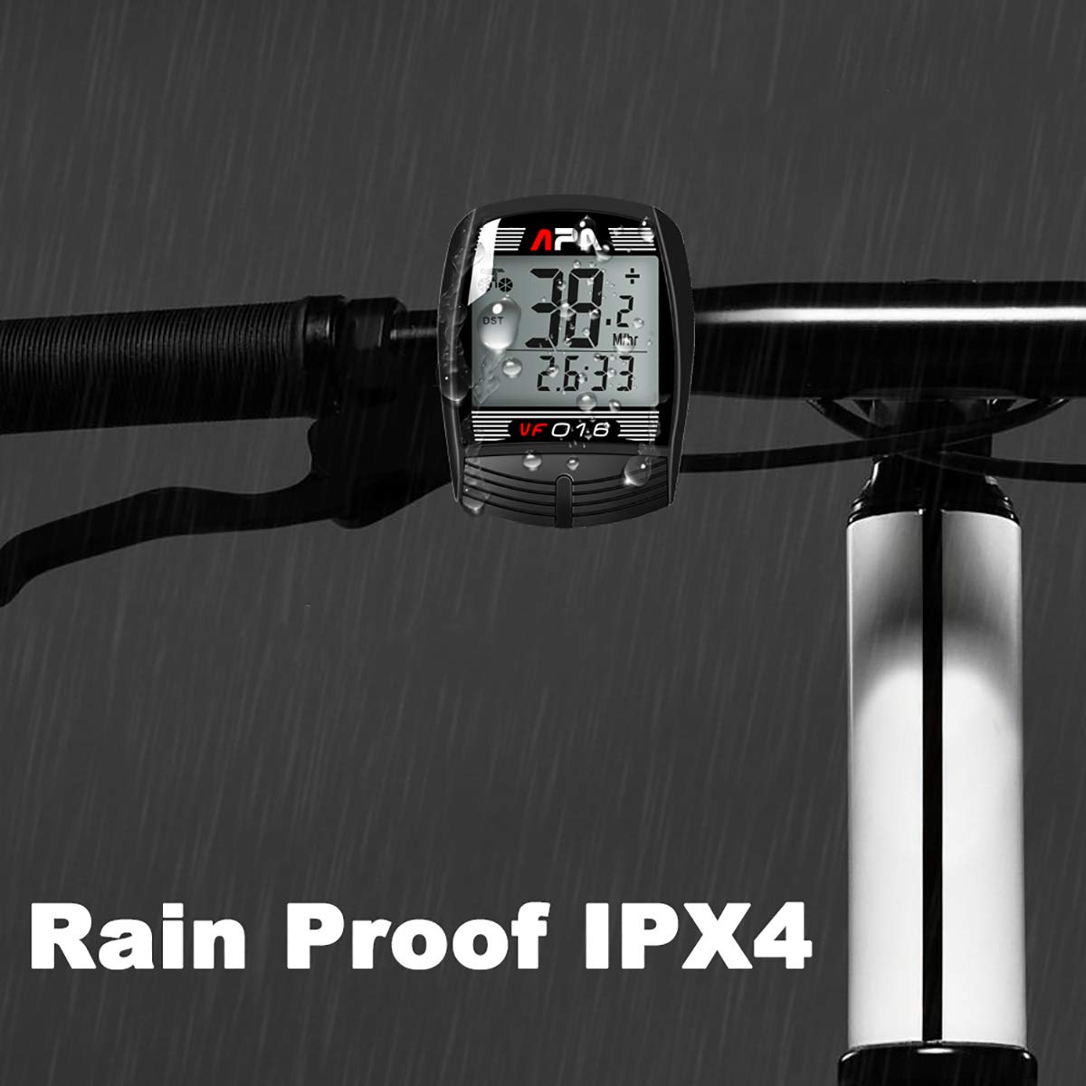 16-Function Wired Bike Computer - Waterproof Bicycle Speedometer & Odometer with Backlight | Perfect for Road Cycling, Mountain Biking & Commuting | DCY016