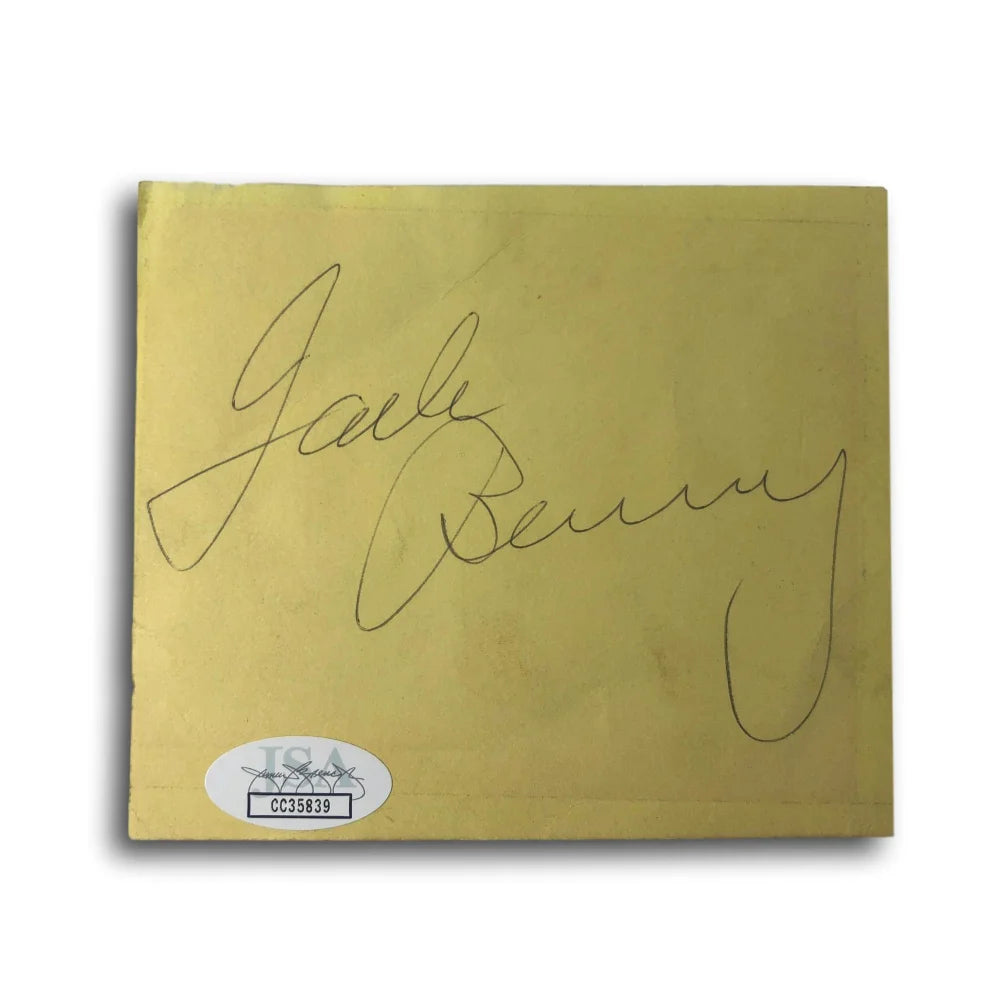 Jack Benny Signed Autograph Cut Signature with JSA COA - Vintage Comedian Rochester Memorabilia - Perfect for Collectors, Fans & Framed Display