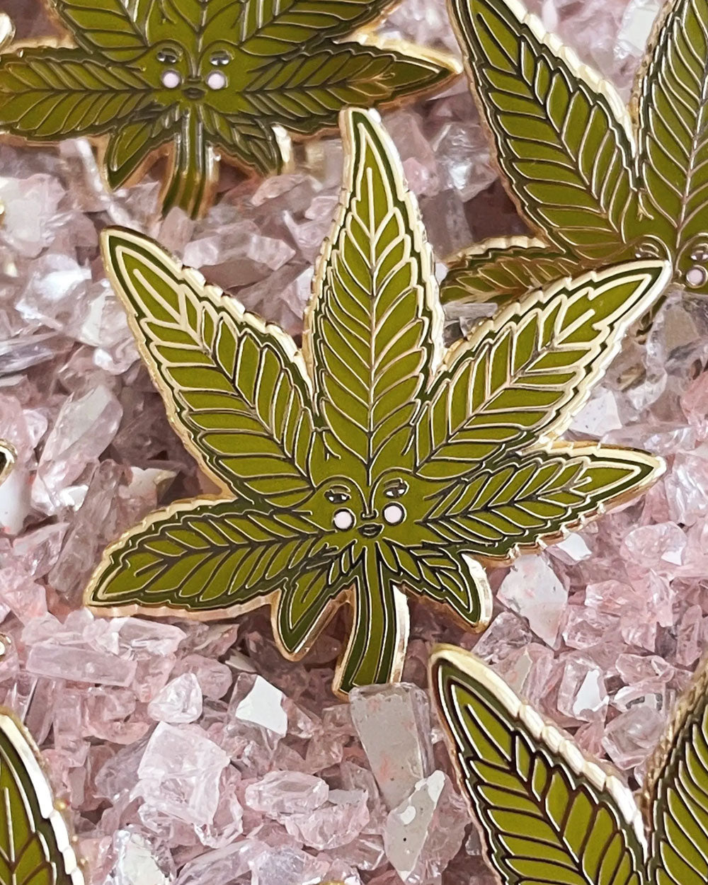 Cannababe Weed Leaf Pin - 420 Friendly Cannabis Enamel Pin - Perfect for Backpacks, Jackets & Hats - Great for Stoner Gifts & Festival Accessories