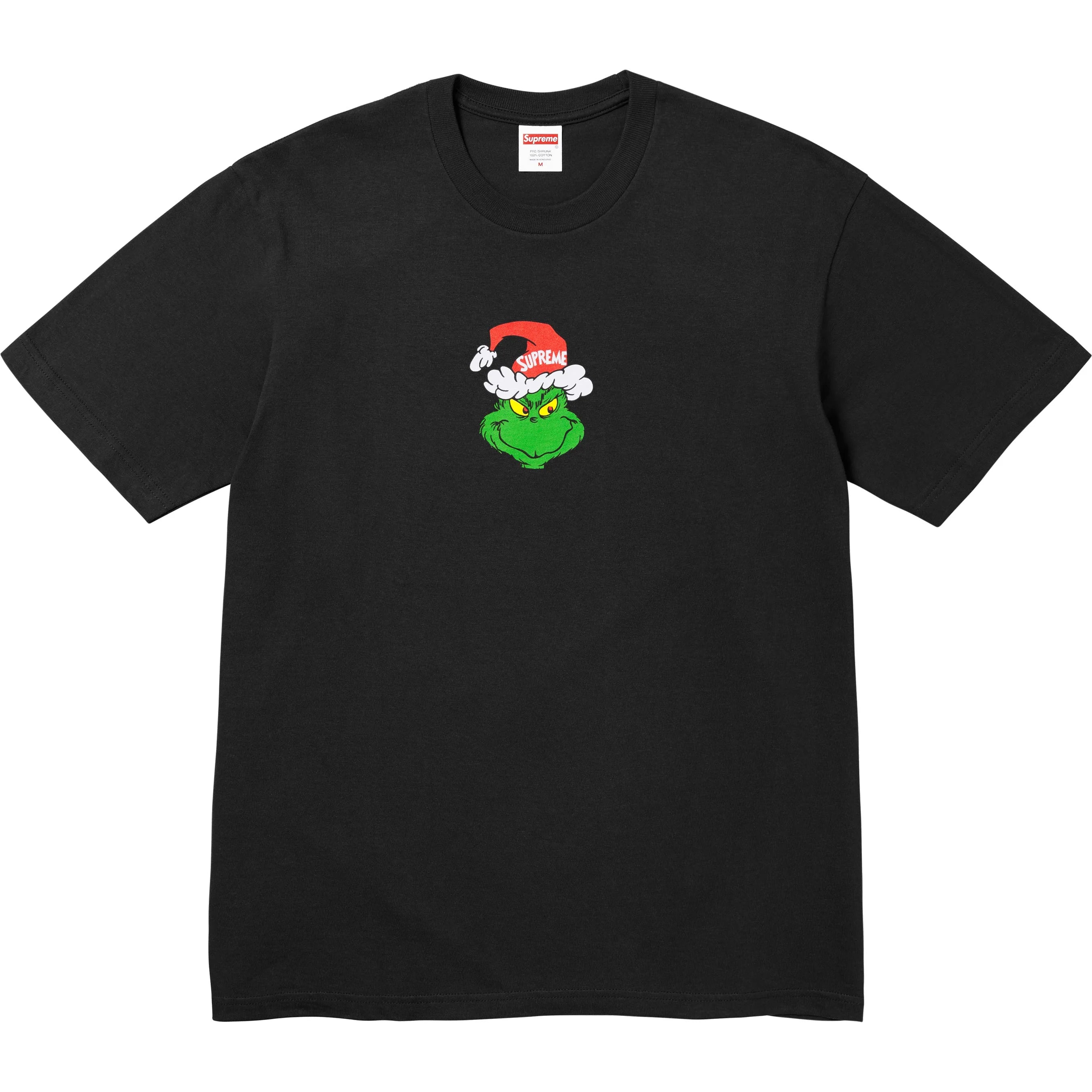 Supreme Grinch T-Shirt for Men - Black Graphic Tee - Christmas Holiday Party Outfit & Casual Streetwear Style