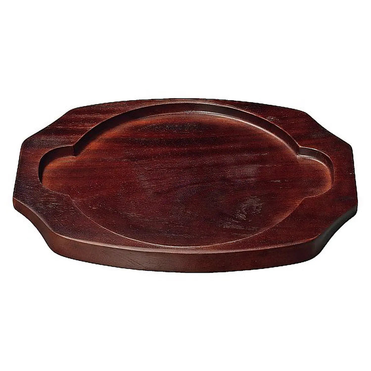 Premium EBM Wooden Base for Double Handle Skillet - Sturdy & Heat-Resistant Kitchen Organizer - Perfect for Stovetop, Oven Storage & Countertop Display