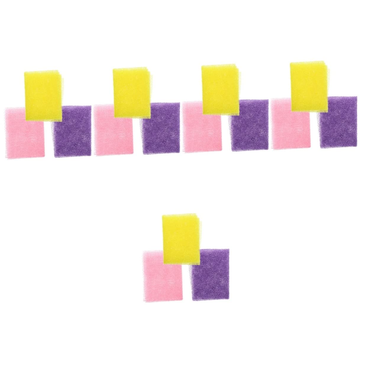 DOITOOL 15 Pcs Exfoliating Mesh Shower Sponges for Men - Body Scrubber, Skin Exfoliator & African Net Washcloth - Soft Exfoliating Bath Sponge for Smooth Skin - Perfect for Shower, Bath & Spa Day