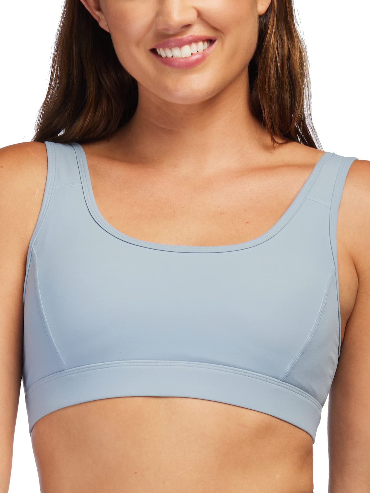 Stelle Women's Strappy Full Coverage Sports Bra - Criss Cross Back Yoga Bra with Padding for Workout & Gym - Perfect for Yoga, Running, Fitness & Active Lifestyle