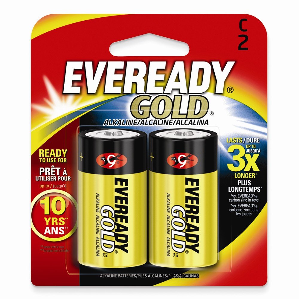 2 Pack Eveready Gold AA Batteries - Long Lasting Power for Toys, Flashlights & Remote Controls