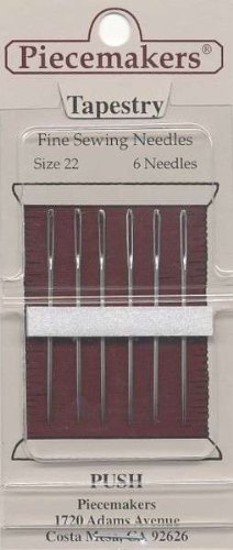Piecemakers Tapestry Sewing Needles - Premium Embroidery Needles for Cross Stitch, Needlepoint & Hand Sewing - Perfect for DIY Crafts, Quilting & Fabric Art Projects