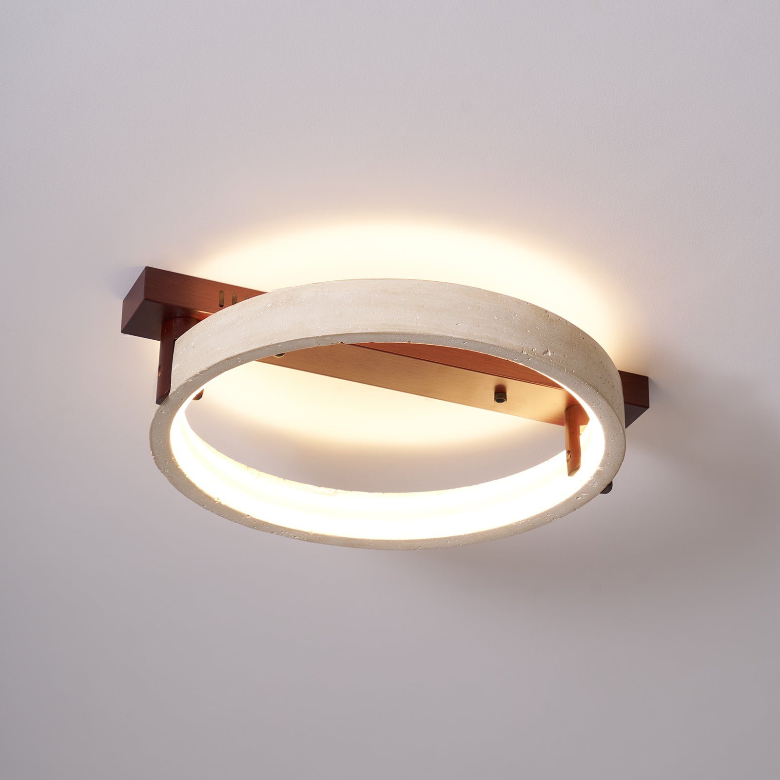 Horizon Ring Ceiling Lamp - Modern LED Flush Mount Light Fixture for Living Room, Bedroom & Kitchen | Energy Efficient Dimmable Lighting for Home Decor
