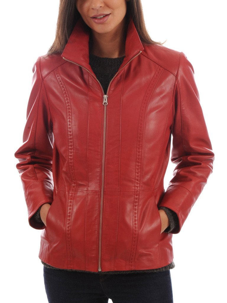 Premium Women's Lambskin Leather Jacket - Soft & Stylish Outerwear for Fall & Winter | Perfect for Casual Outings, Office Wear & Date Nights