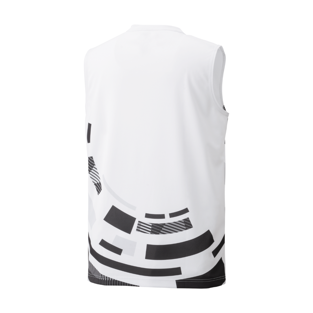 Yonex 10579 Men's Performance Sleeveless Tennis Shirt - Breathable Quick-Dry Athletic Top for Summer [White] - Ideal for Tennis, Gym Workouts & Outdoor Sports