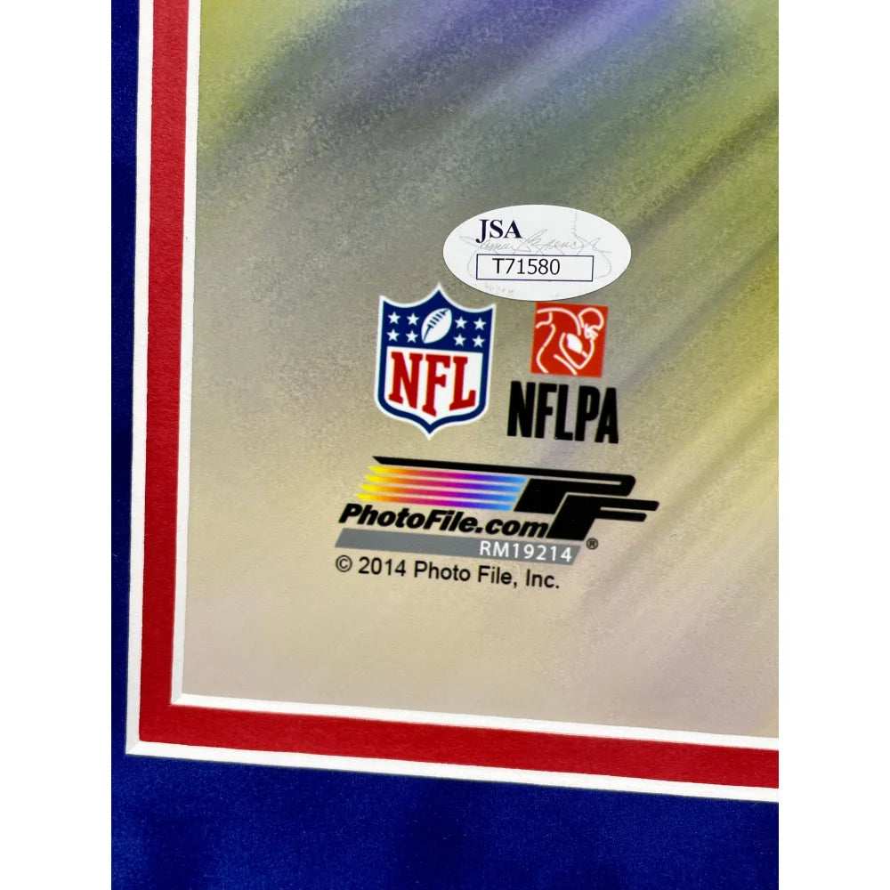 Odell Beckham Jr Autographed New York Giants Football Memorabilia - Signed 16x20 Framed Photo with JSA COA (11/23/14) - Perfect for Sports Collectors, Man Cave Decor & Giants Fan Gifts