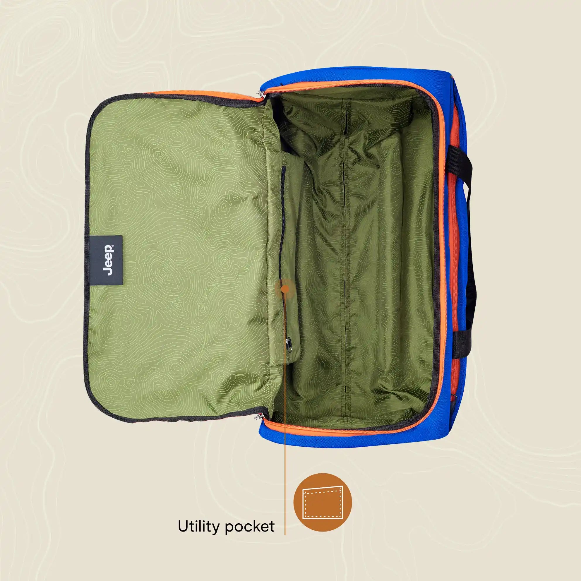 JS009D Rolling Duffel Bag - Lightweight Carry On Luggage with Wheels for Travel, Gym, Sports & Weekend Getaways | Durable Spinner Suitcase for Men & Women