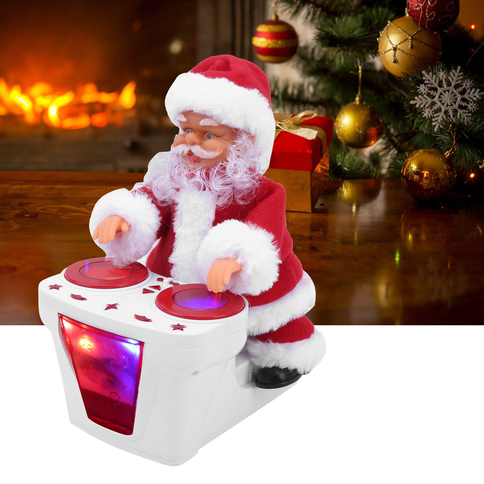 Smart Electric Santa Claus Plush Toy with Music - Interactive Christmas Gift for Kids (White) | Perfect for Holiday Decorations, Children's Playtime & Festive Celebrations