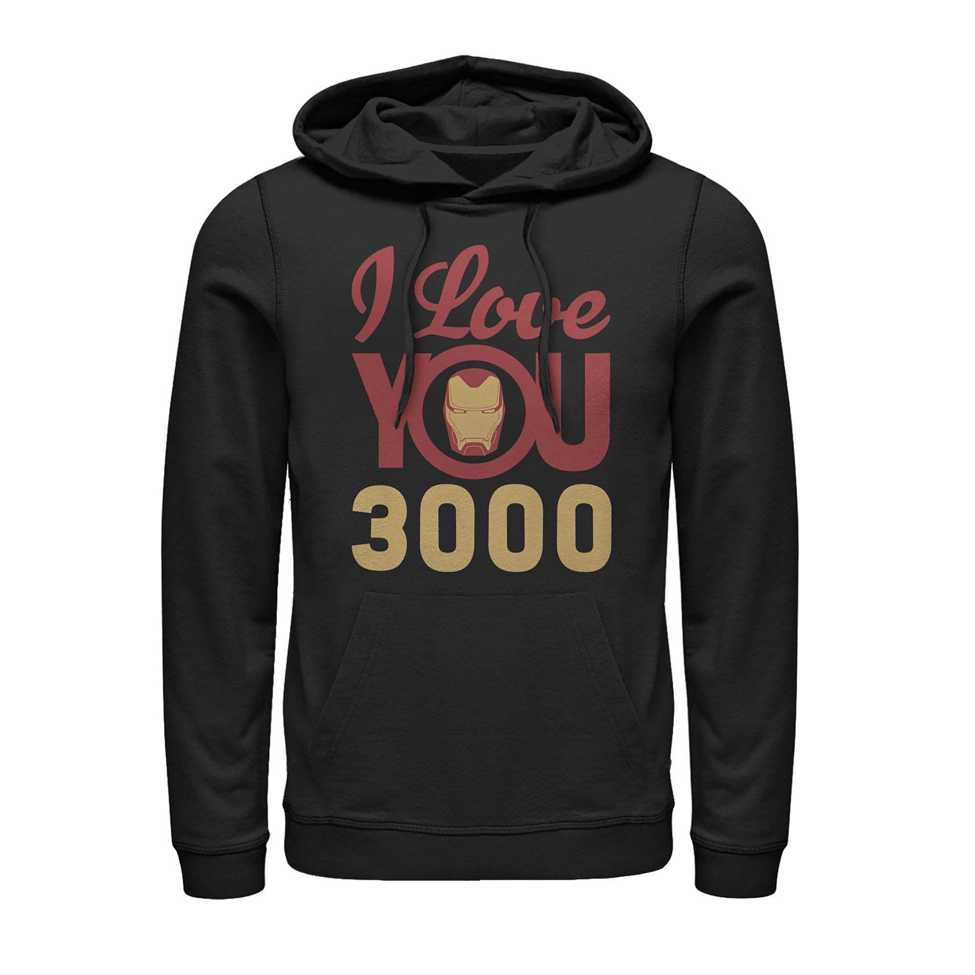 Marvel Men's Iron Man Love 3000 Pullover Hoodie - Official Licensed Superhero Sweatshirt for Marvel Fans & Gifts | Perfect for Cosplay, Comic Con & Casual Wear
