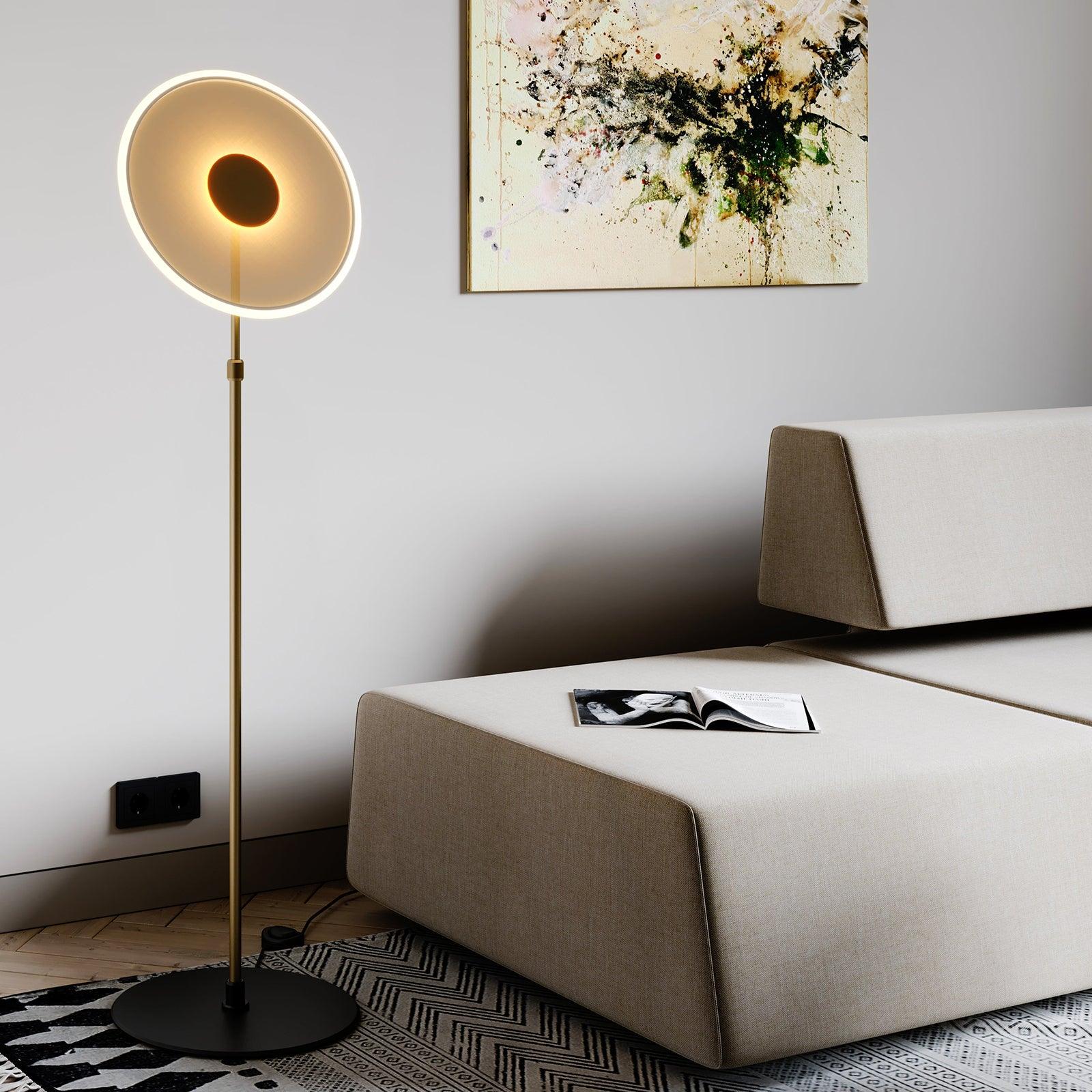 Luxora Modern Floor Lamp with Adjustable Brightness - Perfect for Living Room, Bedroom, and Office Lighting