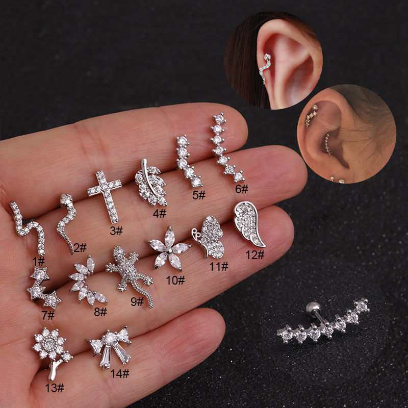 20G Cartilage Tiny Stud Earrings - Sunflower Stud Earrings for Women | HSPJ19110 | Perfect for Everyday Wear, Gifts & Special Occasions