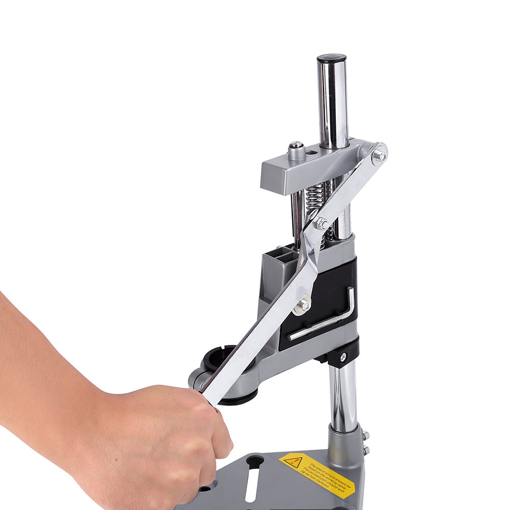 Drill Press Stand for Hand Drill - Rotary Tool Holder & Arbor Press Adapter | Heavy Duty Bench Clamp Workbench Repair Tool | Perfect for DIY Projects, Woodworking, Metal Drilling & Jewelry Making