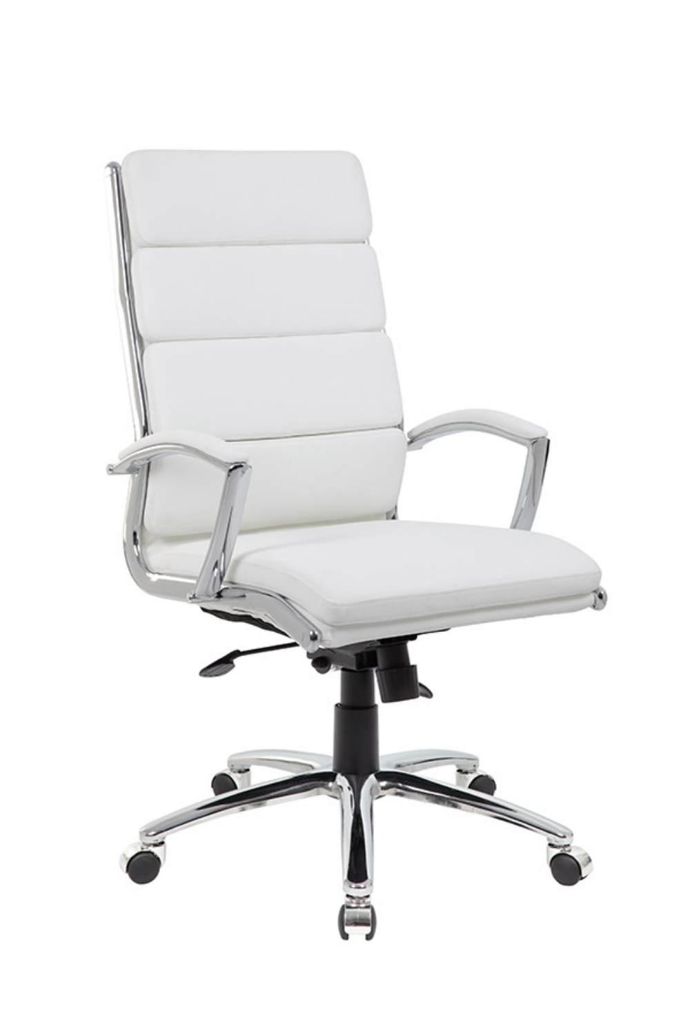 Premium Boss Executive Vinyl Office Chair with Chrome Metal Base - Ergonomic High Back Desk Chair for Home Office, Conference Room & Executive Suites