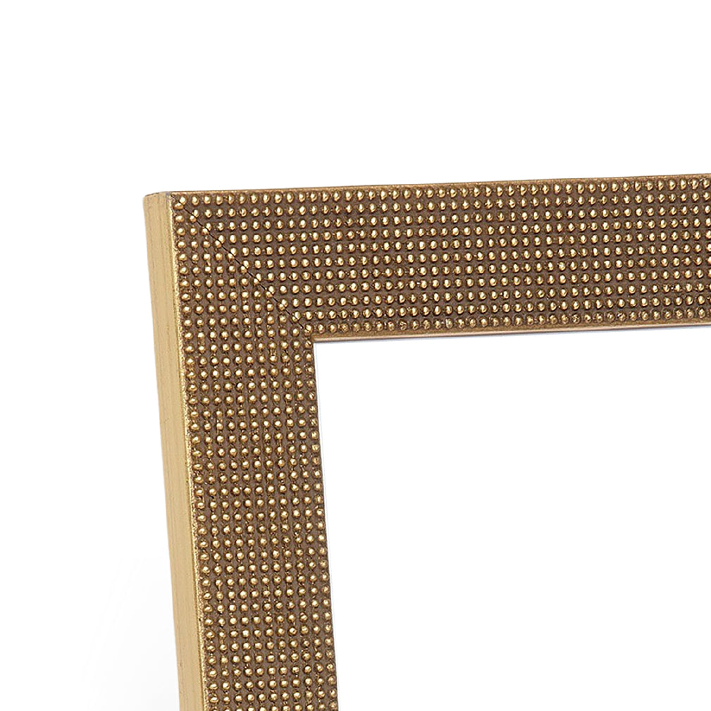 Elegant Gold Leaf Dotted Medium Tabletop Picture Frame - Perfect for Displaying Family Photos, Wedding Pictures & Home Decor (8x10 Inches)