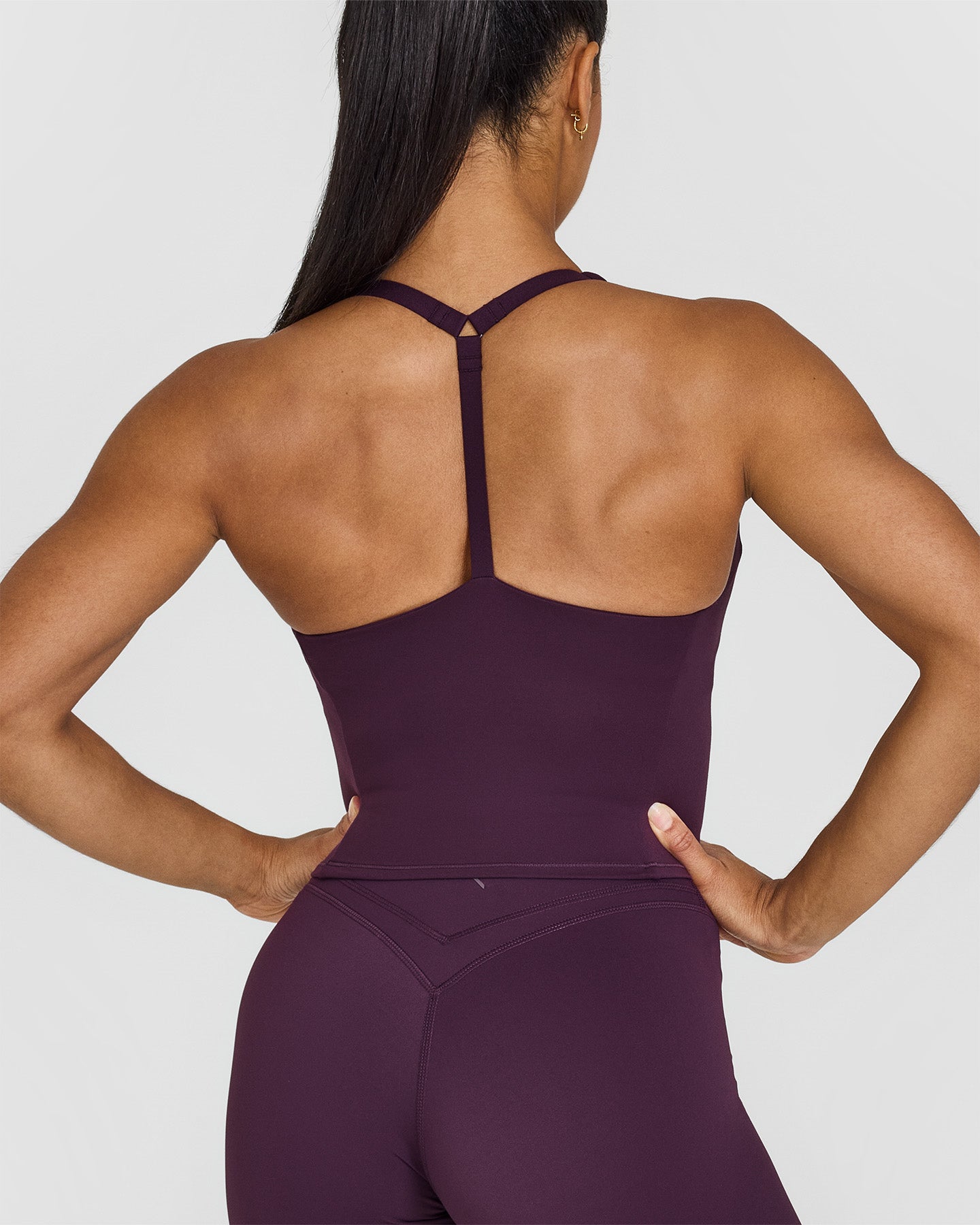 Timeless Square Neck Mid Vest for Women - Elegant Blackberry Purple Sleeveless Top | Perfect for Casual Outings, Layering, and Office Wear