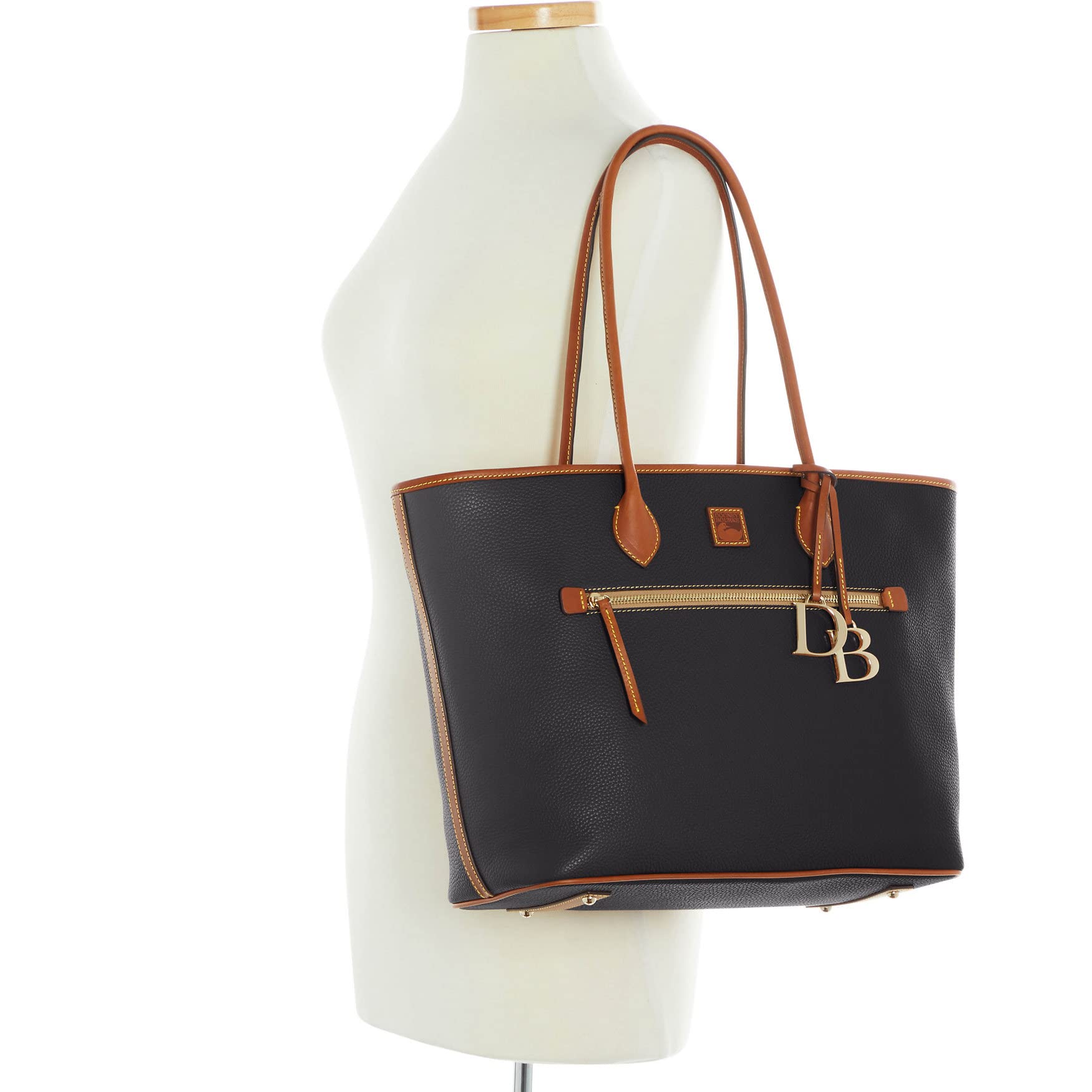 Dooney & Bourke Pebble Grain Leather Large Tote Bag for Women - Stylish Work Purse, Spacious Office Handbag & Everyday Carryall for Professionals