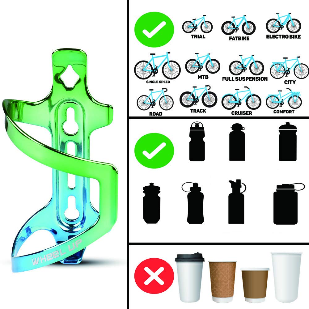 Lightweight Adjustable Bike Water Bottle Cage - Universal Fit for Mountain, Road & MTB Bicycles - Perfect for Cycling, Commuting & Outdoor Adventures