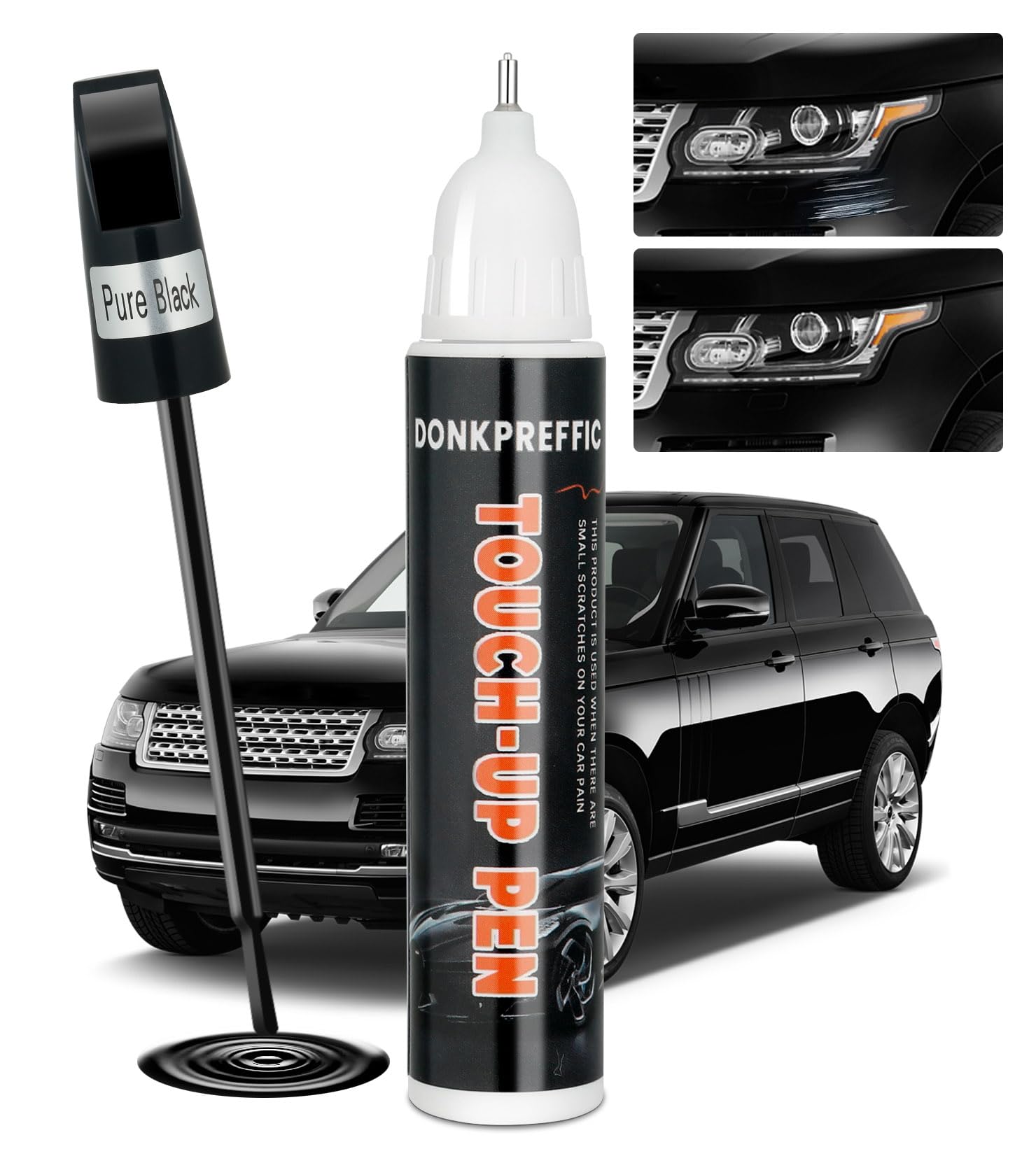 Premium Car Scratch Repair Kit - Deep Scratch Remover & Auto Touch Up Paint (Black) | Professional Car Paint Restoration for Scratches, Chips & Blemishes | Perfect for DIY Car Detailing & Vehicle Maintenance