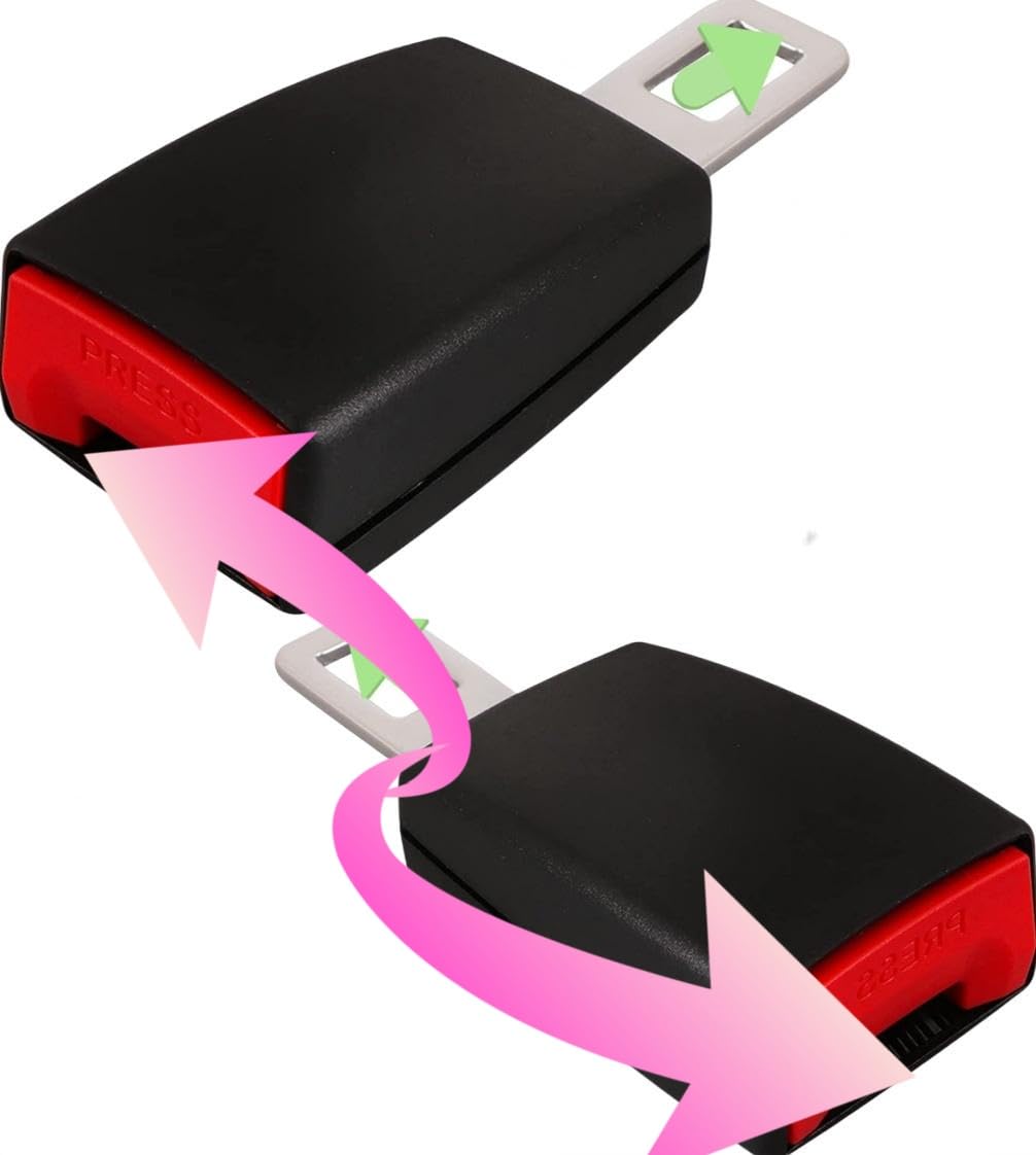 2 Pack Seat Belt Buckle Holder & Booster Extension Kit - Durable Car Accessories for Comfort & Safety | Perfect for Kids, Pets, and Travel Accessories
