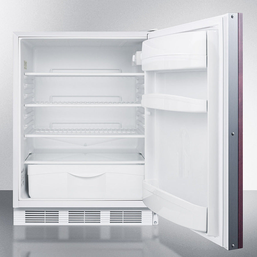 Accucold 24-Inch Wide Built-In All Refrigerator with Integrated Door Frame - ADA Compliant (Model FF6WBI7IFADA) - Perfect for Kitchens, Restaurants, and ADA-Compliant Spaces