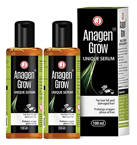 Anagen Grow Herbal Hair Serum for Hair Growth & Thickness - 100ml (Pack of 2) - Natural Hair Loss Treatment for Men & Women - Perfect for Daily Use at Home or Salon