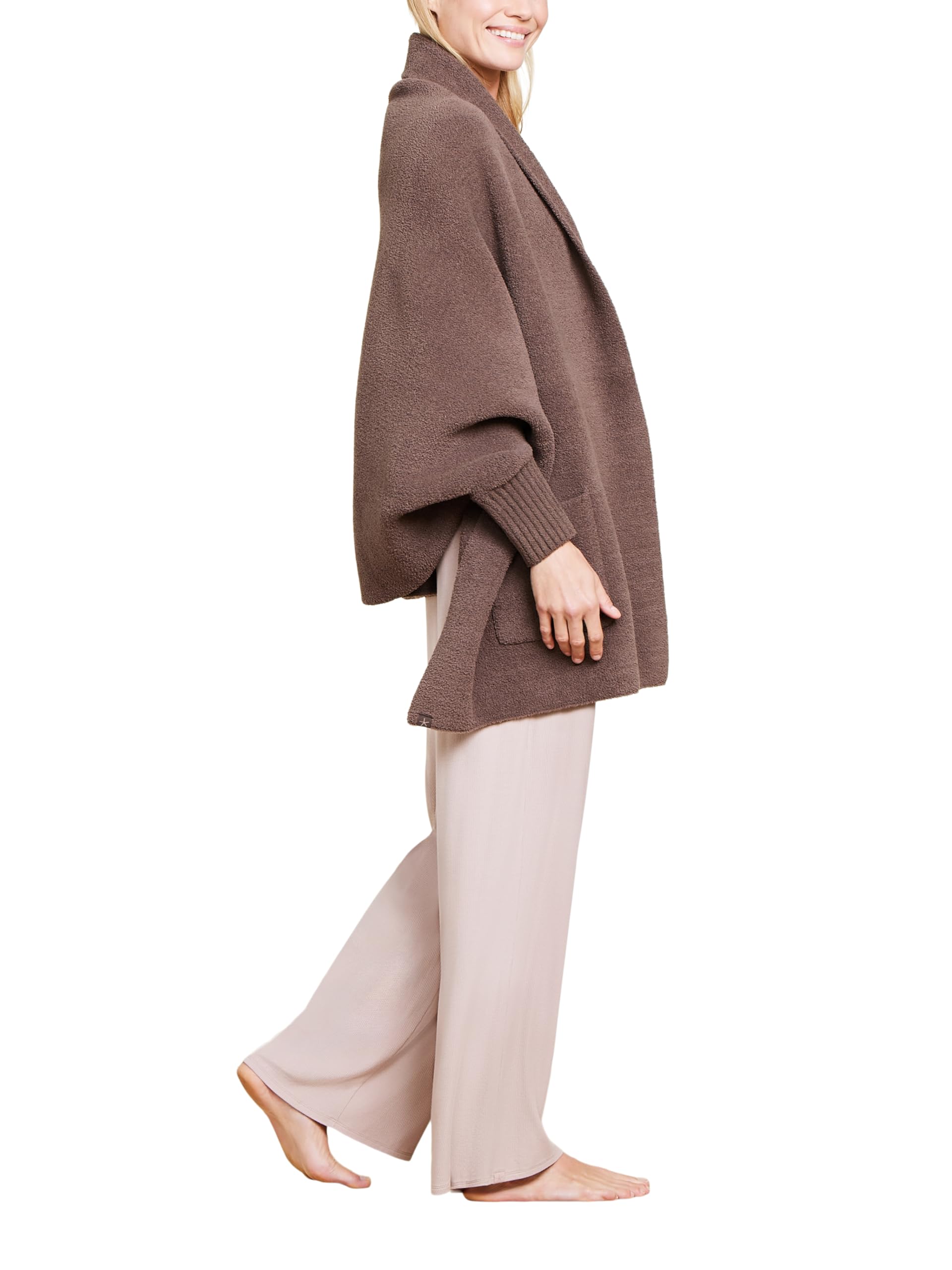 Barefoot Dreams Women's CozyChic Blanket Wrap - Ultra Soft Luxurious Shawl & Throw - Perfect for Lounging, Travel & Gifts