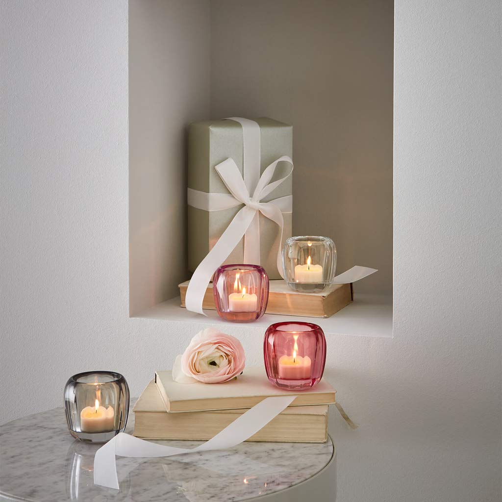 Villeroy & Boch Clear Glass Tea Light Candle Holder - Elegant Home Decor for Dining Table, Wedding Centerpiece & Relaxing Spa Ambiance